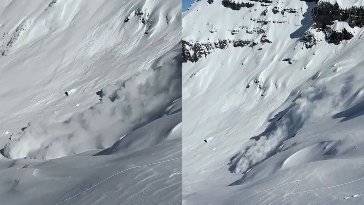 Dos esquiadores estuvieron a metros de una avalancha en el filo del Chapelco y se fueron caminando: lo que dejó la corrida del jueves