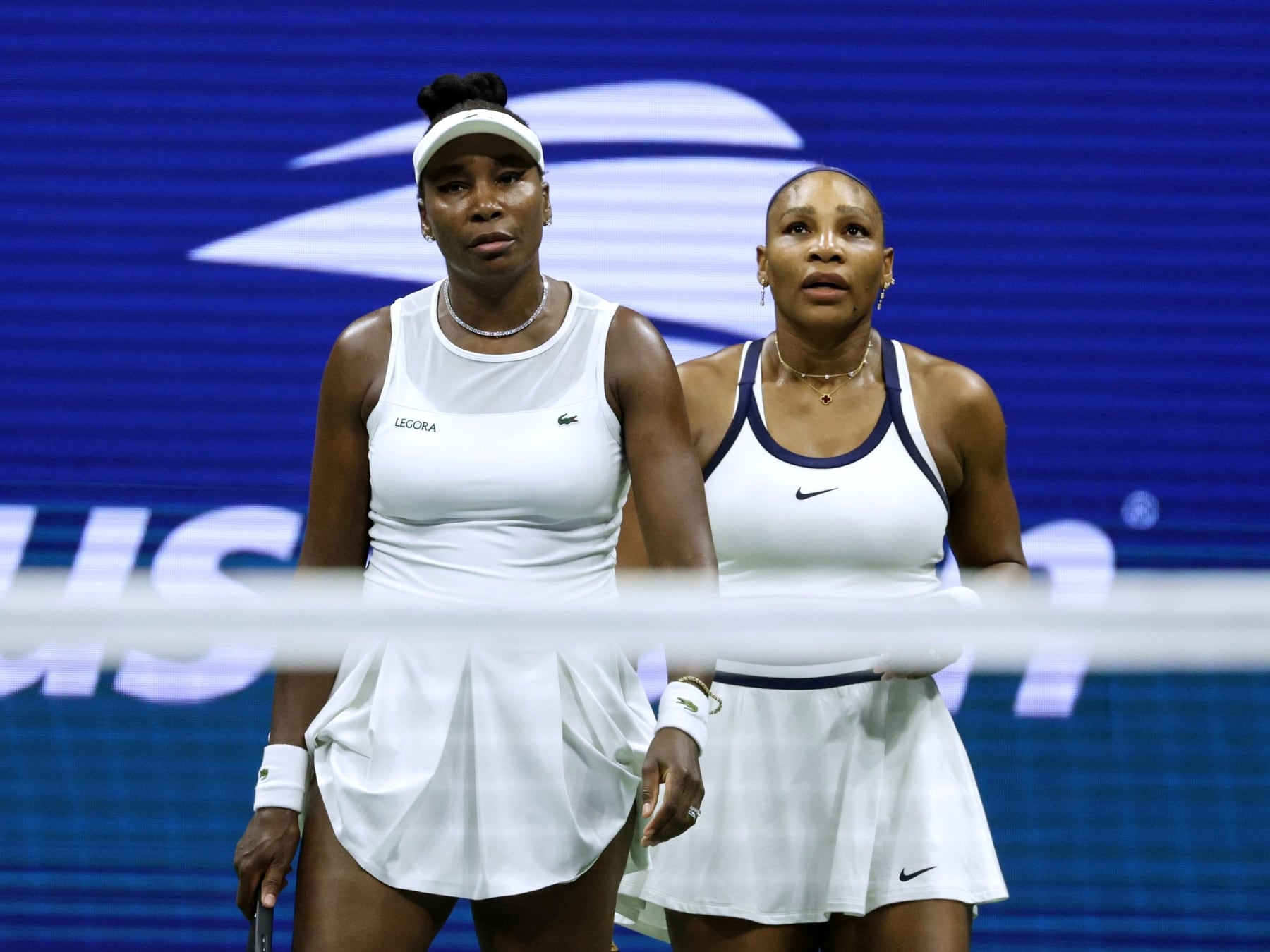 Las Williams se despidieron del dobles en Flushing con una ovación y una derrota que duele