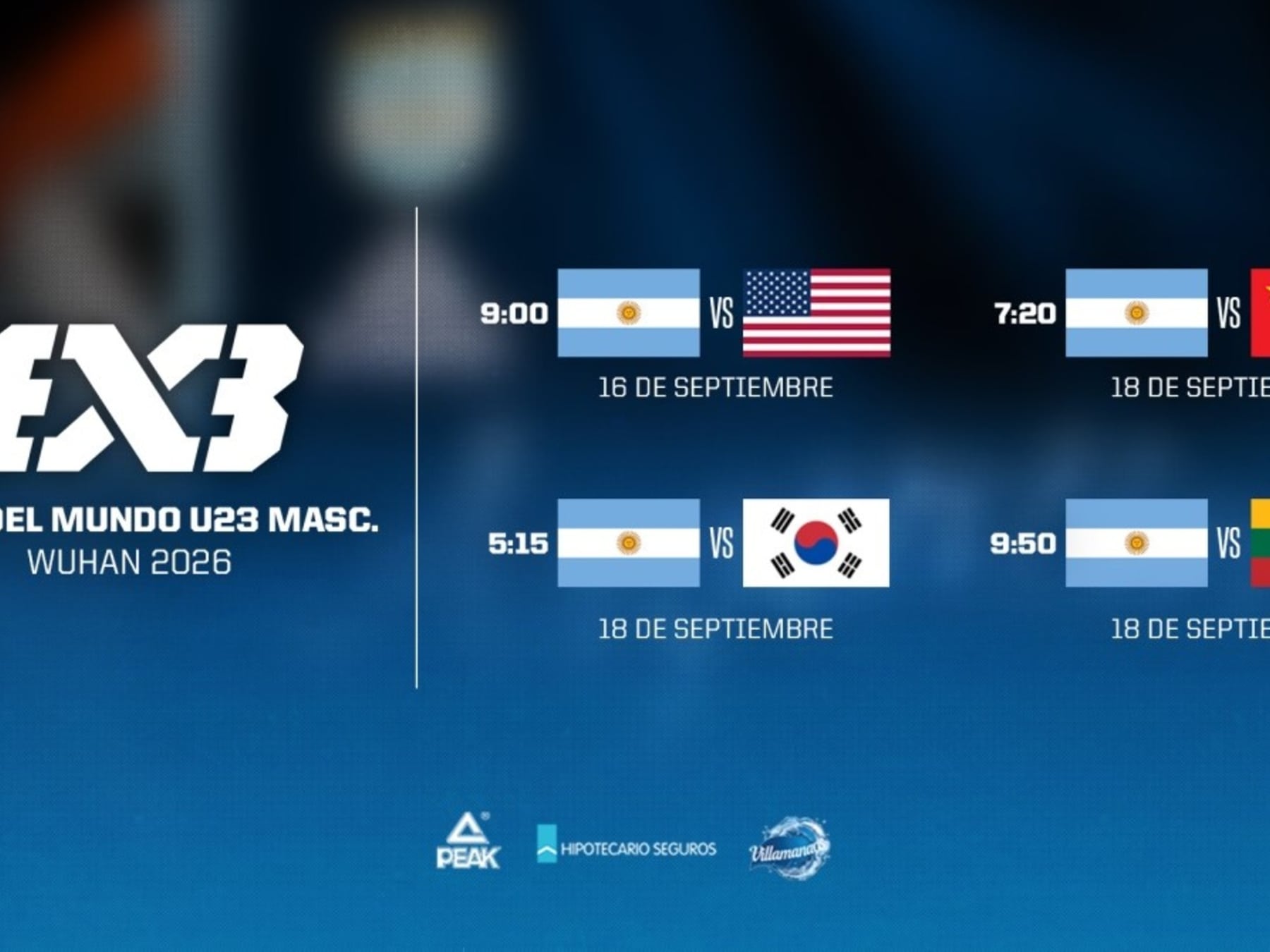 Argentina entra al rectángulo de Wuhan: el Sub-23 de 3x3 ya tiene día y rival