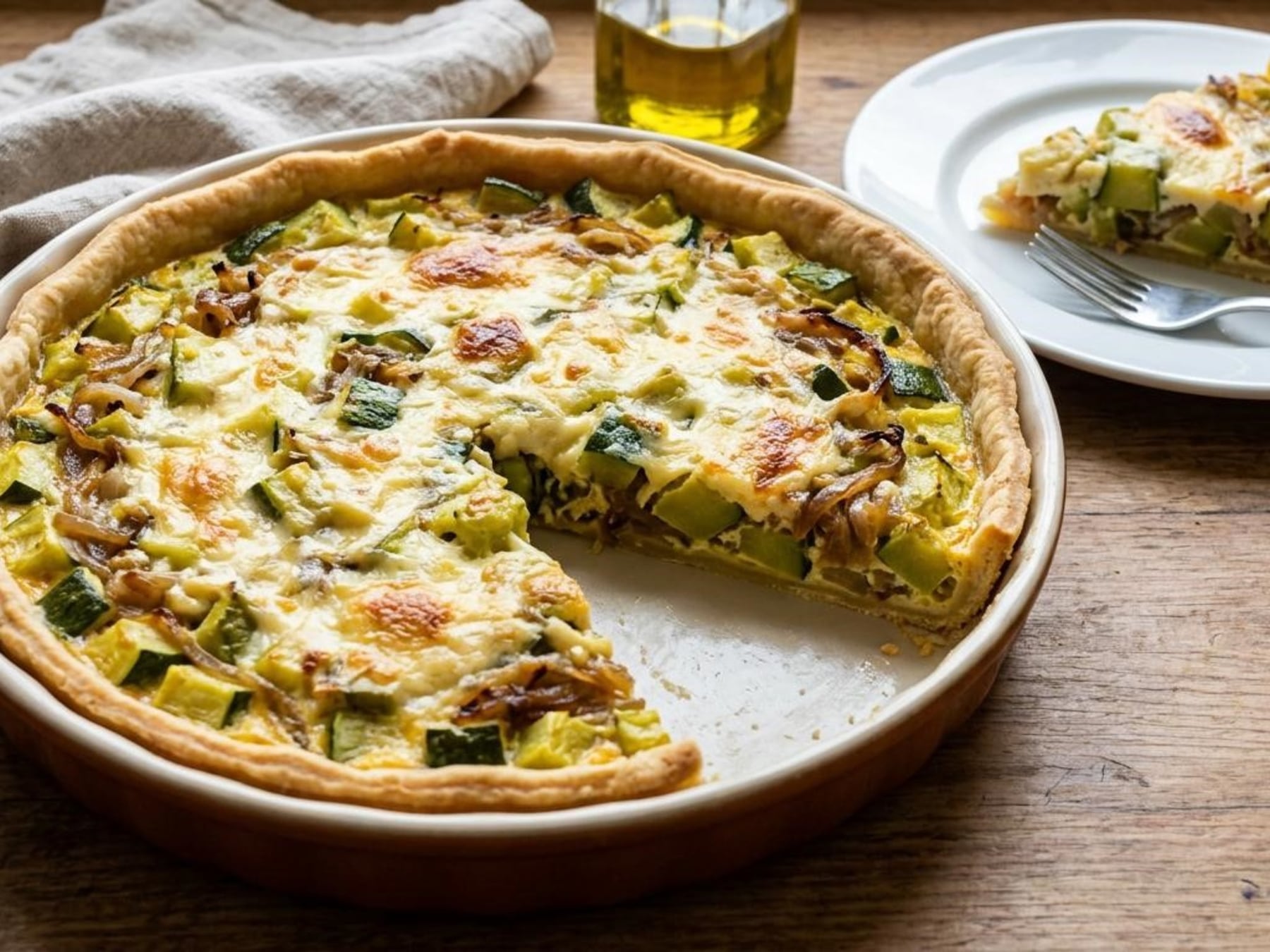 La tarta de zapallitos que no se desarma: el truco está en el relleno