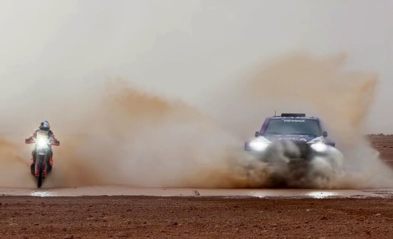Cavigliasso y Pertegarini se prueban la ropa grande en el Rally de Marruecos