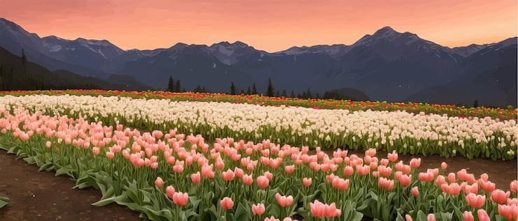 Trevelin se viste de tulipanes: la temporada que convierte a Chubut en un cuadro vivo