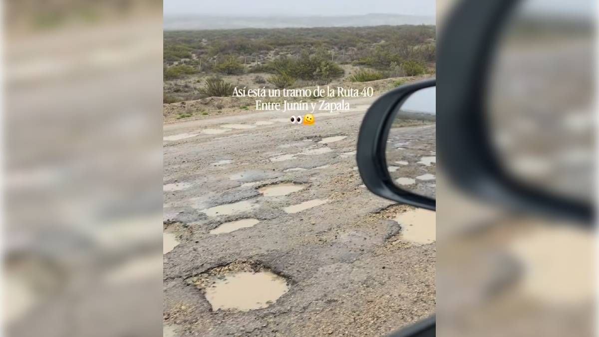 Treinta kilómetros de cráteres sobre la Ruta 40: el tramo que une Junín con Zapala se vuelve una pesadilla para quienes viajan