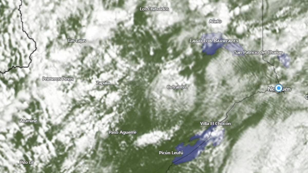 Una semana con el cielo encapotado sobre Neuquén: el viento se viene con todo y el domingo pinta como el día más cálido