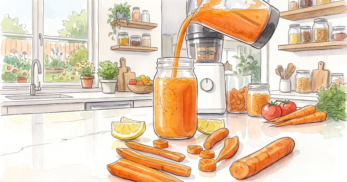 Jugo de zanahoria versus zanahoria entera: la fibra manda y la diferencia se siente en el cuerpo